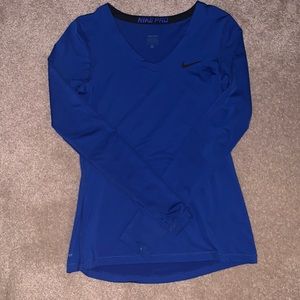 Royal blue Nike workout/athletic long sleeve